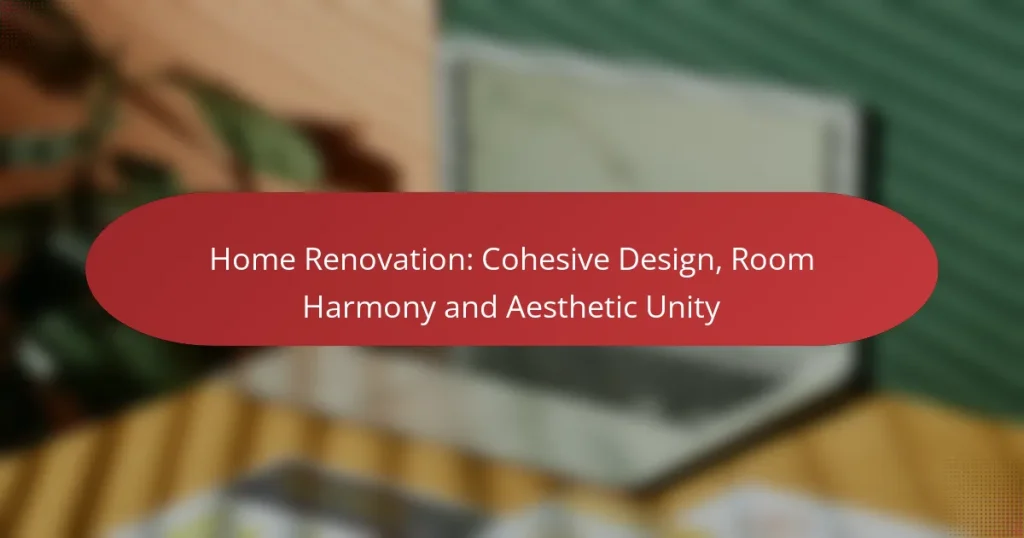 Renovación del Hogar: Diseño Cohesivo, Armonía de Habitaciones y Unidad Estética