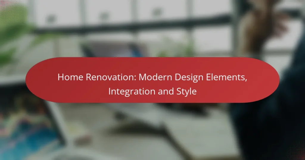 Renovación del Hogar: Elementos de Diseño Moderno, Integración y Estilo