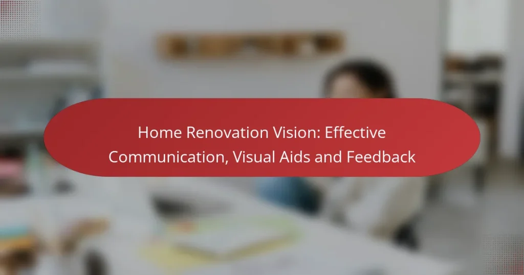 Visión de Renovación del Hogar: Comunicación Efectiva, Ayudas Visuales y Retroalimentación