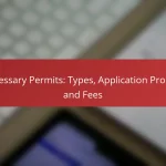 Necessary Permits: Types, Application Process and Fees